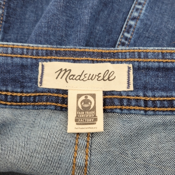 Madewell Stretch Denim A-Line Mini Skirt in Salisbury Wash 2 - Picture 3 of 9